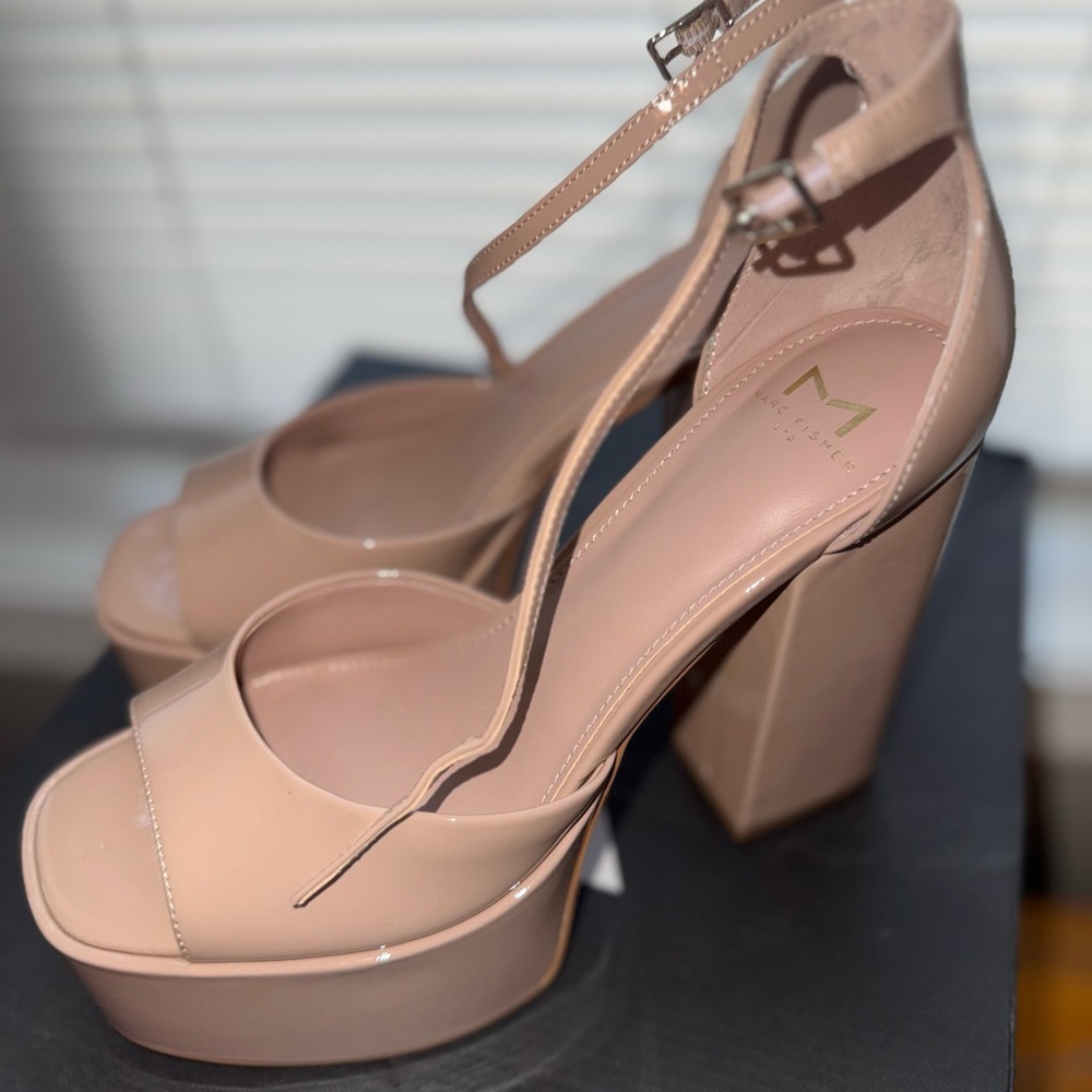 Marc Fisher Blush Platform Heels